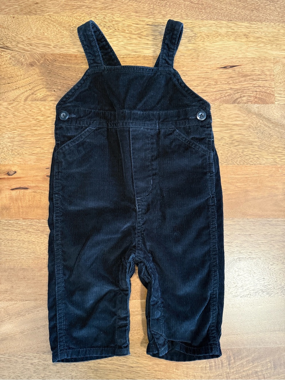 Hanna Andersson Black Corduroy Overalls